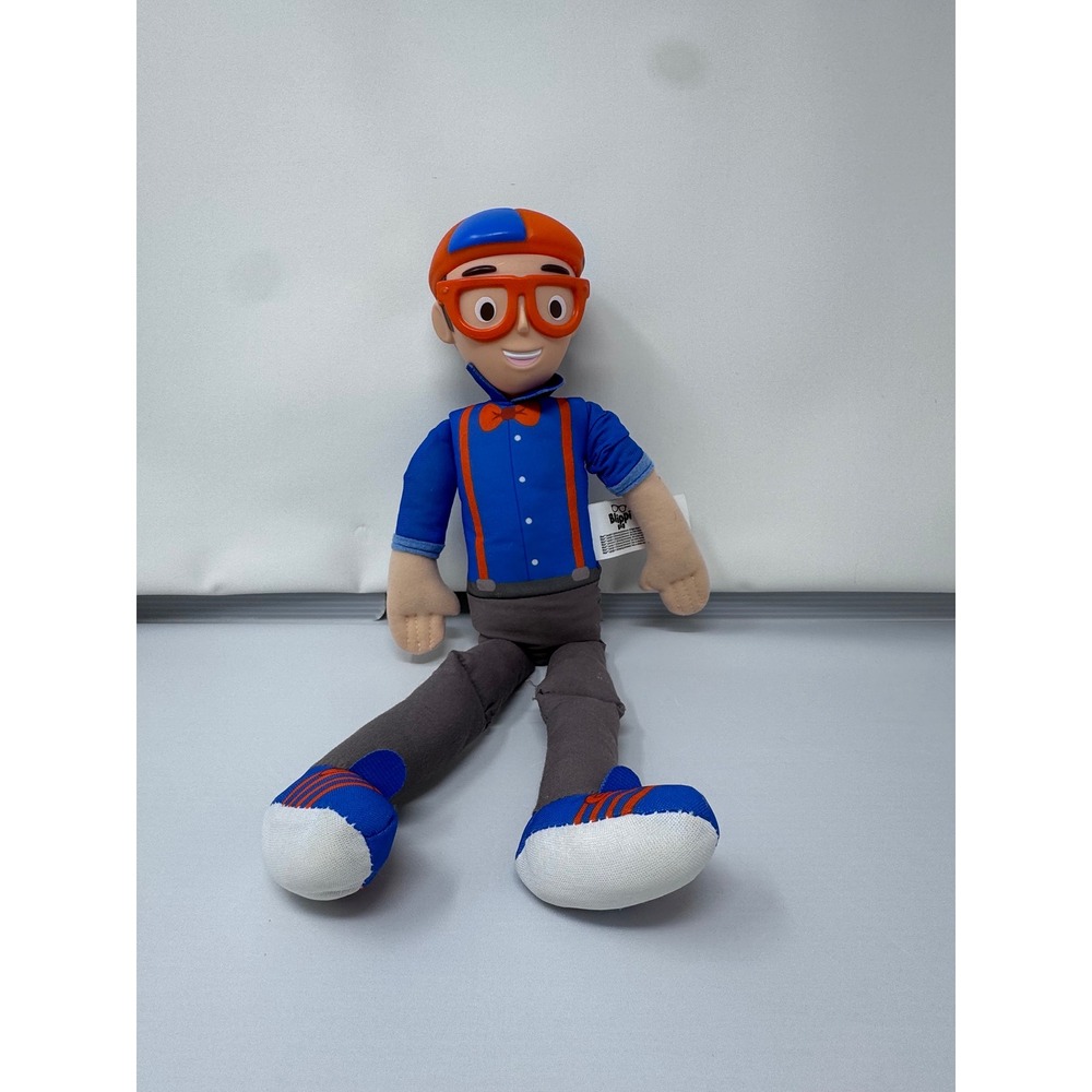 Blippi Plush Doll 16 Inch Stuffed Figure Toy 2020 Moonbug Entertainment Blue